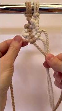 How to Create a Mini Shell Pattern in Macrame #macrametutorial #diymacrame