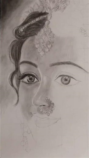 sabhi kr prem radha ji ke liye 💫 #drawing #art #pencilsketch #radhakrishna #radheradhe #music