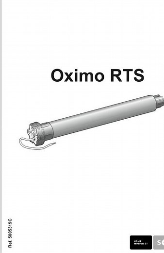 Manual Somfy Oximo RTS | Manual Somfy Automation | Somfy Rolling Shutter Oximo RTS | Manual Somfy