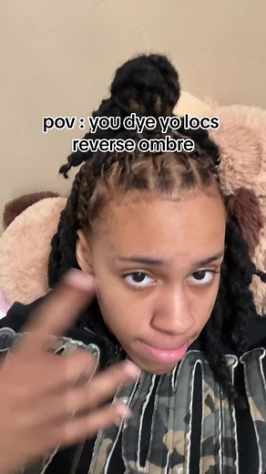 dont mind the dye on my face #foryou #fyp #viral #locs #dye #ombre #relatable #blowthisup