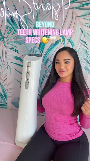 Beyond II Ultra Whitening Accelerator Specs 🧐🦷✨ I purchased this unique new teeth whitening lamp from Beyond International and I wish I bought it sooner! I love how sleek and light weight it is and you can service two clients at once with it making it perfect for group appointments! With the Beyond II Ultra, a high intensity LED light is used to deliver a tailored beam of light between 480 to 520 nm in wave length! 💙 Our lamp features a technology which consists of an ultrasound transducer wi
