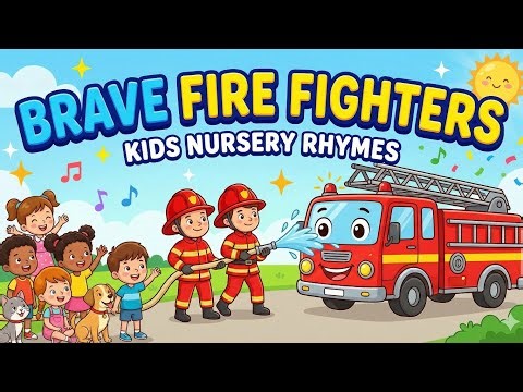 Brave Fire Fighters Song for Kids 🚒🔥 | Nursery Rhymes | Lil Rhymes