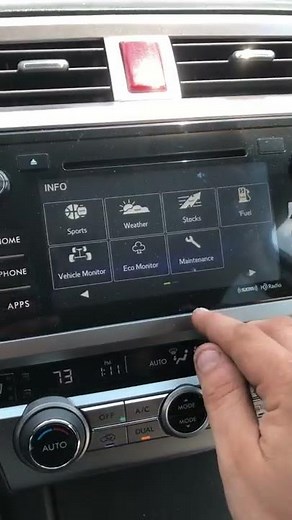 2017 Subaru Outback service message reset