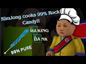 KimJong Cooks 99% Pure Blue Rock Candy in Cook Candy!