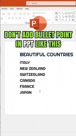 Transform BULLET POINTS in PowerPoint 🙌🏼 #presentation #powerpoint