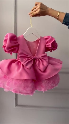 Handmade Pink Tutu Dress: Puffy Flower Girl Party Dress - Etsy