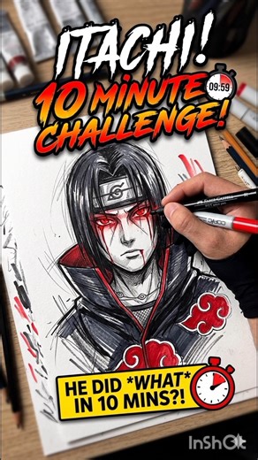 Itachi 10 minute challenge 🔥#shorts #trending #viral #naruto