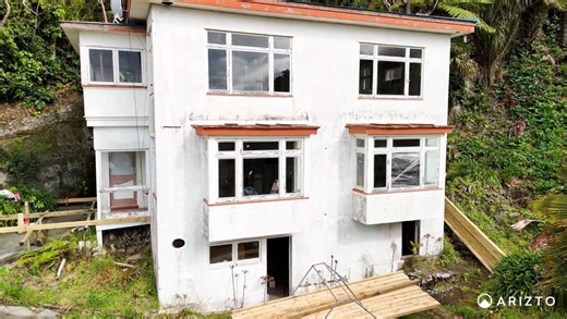 Major price drop for half-finished reno project on Bluff Hill