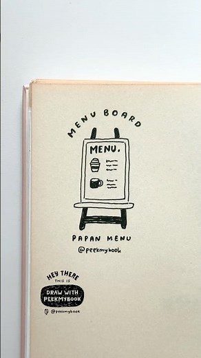 How to draw a menu board