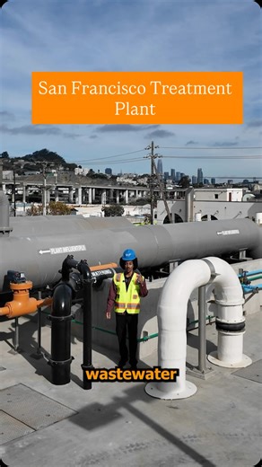 Dagim Abebe on Instagram: "Ever wondered where it goes when you flush? 🚽🤔 I took a deep dive into the Southeast Wastewater Treatment Plant to track the journey of San Francisco’s sewage. Fun fact: SF has a combined sewer system, meaning stormwater and wastewater flow through the same pipes. This plant treats about 80% of the city’s flow—that’s 45 million gallons on a dry day! From the “Headworks” (where they catch the wipes you shouldn’t be flushing 🚫) to the “bugs” that break down organic ma