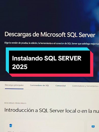 Instalamos SQL 2025! Viene con IA ! El link esta el la página de Microsoft pero lo dejo por acá: https://www.microsoft.com/es-es/sql-server/sql-server-downloads Estamos instalando la primera parte que es motor de base de datos en este vídeo. En el segundo video instalaremos en gestor de base de datos. #sql #ia #instalacion #basededatos