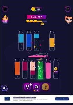 Get Color Level 169 Solution Walkthrough Water Sort Puzzle #getcolor #watersortpuzzle