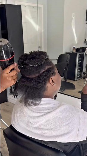 How to blow dry your hair / 4c hair