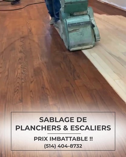 2.8K views · 107 reactions |  Propriétaire !! Sablage de Planchers & Escaliers !! Prix Imbattable !! ‍♂️ Plancher Novex — les spécialistes du sablage de planchers en bois. ✔ Sablage sans poussière ✔ Finition impeccable ✔ Travail minutieux et professionnel ✔ Service rapide ✔ Travaux garantis  Obtenez votre ESTIMATION GRATUITE dès maintenant  | Plancher Novex | Facebook