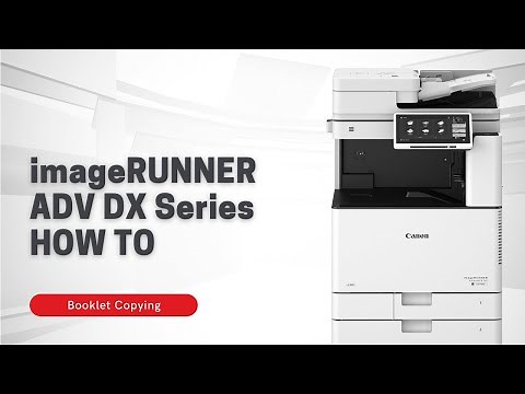 Canon | MyCanon Business: Booklet Copying