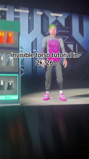 Invisible torso 2k26 | how to get invisible torso in 2k26