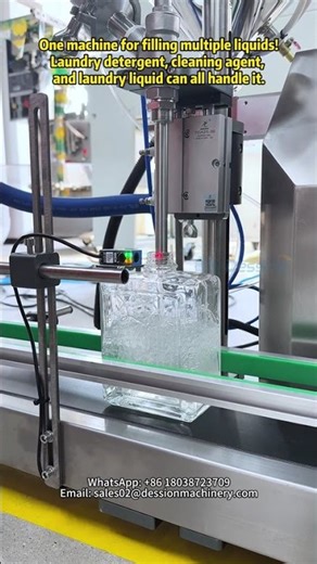 Semi-automatic hand sanitizer filling machine