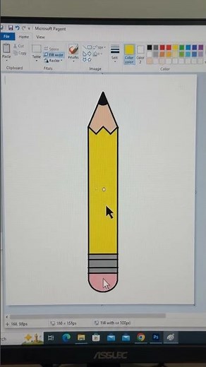Create pencil in MS Paint