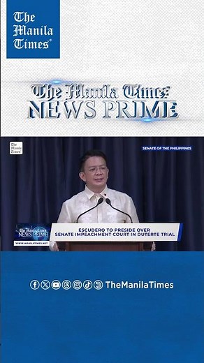 Escudero to preside over Senate impeachment court in Duterte trial