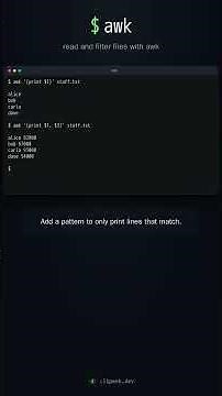 awk: read and filter files by column