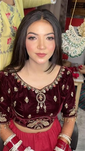 My beautiful bride/ #makeup #softglamlook #wedding #eyemakeup ​⁠#mua #viral ‪@PummyBeautyParlour‬