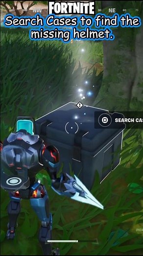 Fortnite Search Cases to find the missing helmet #fortnite #shorts