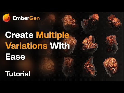 Quick EmberGen Tutorial: Creating Endless Variations - Batch Exporting