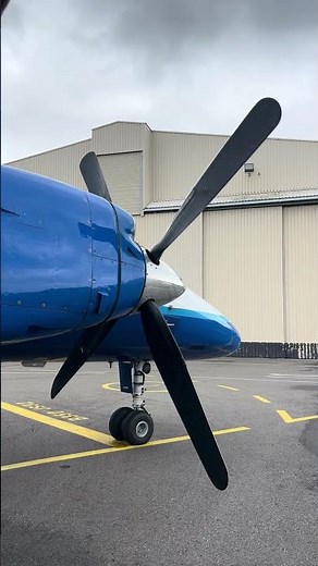 How does a turboprop create reverse thrust? Like this!