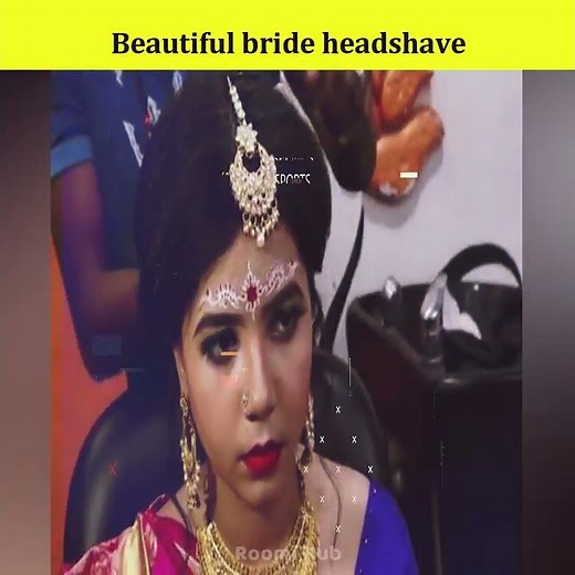 Head shave of bride | #shorts #headshave