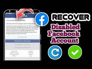 How to Recover a Disabled Facebook Account ।।Step-by-Step Guide(2025)