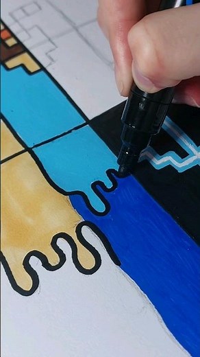 Drawing Steve from Minecraft in drip style✏️