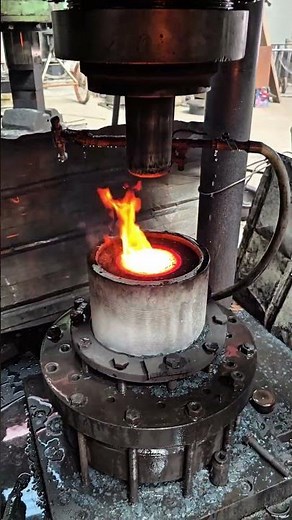 Inside the forging factory The process of forging gears #industrial #process #machine #forging