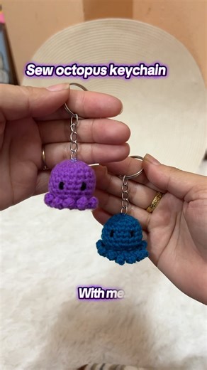 Sew octopus keychain with me…🪡🐙