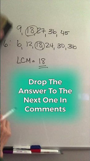 Finding the Lowest Common Multiple | Least Common Multiple