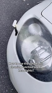 Try your car's headlight cleaning function #driving #drivinglesson #cartok #cardriving | Tonggeqichezhishi