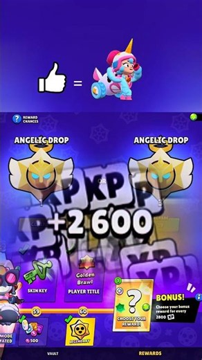 🔥 0.001% LUCK! ANGELIC #brawlstars #gaming