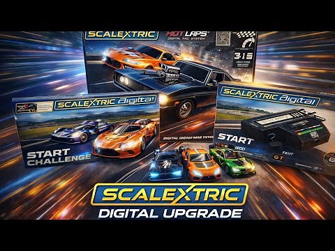 Converting my Scalextric slot car track from analogue to digital.
