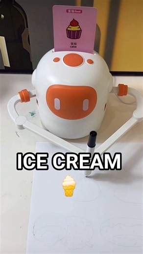 Robot Draws a Perfect Ice Cream! 🍦✨ #shorts