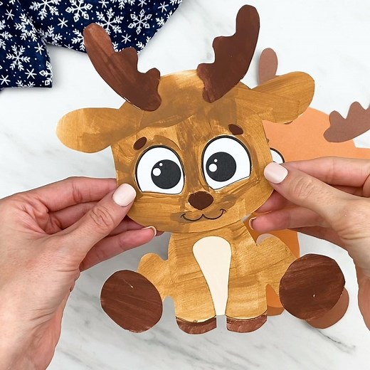 772 reactions · 1.3K shares | PRINTABLE REINDEER CRAFT 歷 Even the littlest one can make this reindeer! Print it to color or paint, or just print in full color for a quick cut + paste activity ✂️ https://www.simpleeverydaymom.com/printable-reindeer-craft/ | Simple Everyday Mom | Facebook