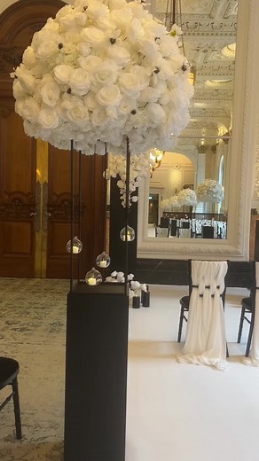 Ebony and Ivory Wedding Setup at The Grand Hotel