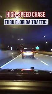 High-Speed Car Chase In Florida Traffic! #car #police #florida | Law&Crime Bodycam