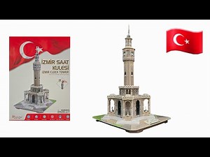 Izmir Clock Tower 3D Puzzle by Cubic Fun® - Step by Step