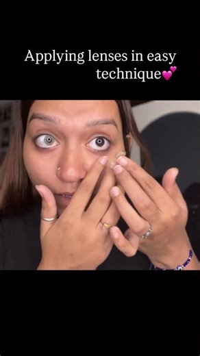 Lens application in easy technique❤️❤️❤️