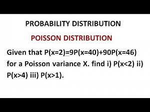 ‪@btechmathshub7050‬ Poisson Distribution - Probability Distribution Problem