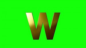 Letter W Rotating On Green Screen Stock Footage Video (100% Royalty-free) 3469951931 | Shutterstock