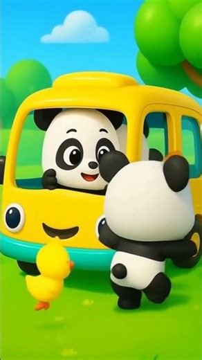 Panda Playtime Music Song 🎶🐼 Let’s Ride the Rainbow Bus! by BrightTales