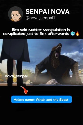 Bro said matter manipulation is complicated just to flex afterwards