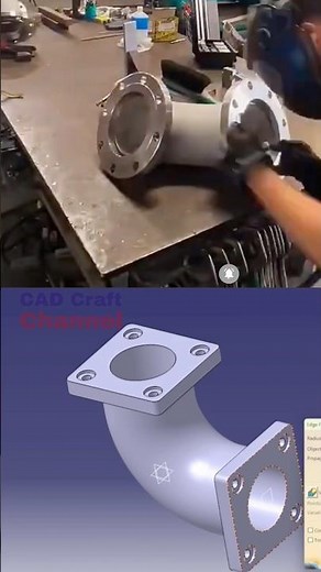 How to Create a Flanged Pipe Elbow Using CATIA Mechanical Part Design | CATIA V5 Tutorial ⚙️