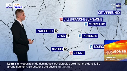 ☁ Un lundi gris et maussade, il fera 10°C à Lyon | BFM Lyon
