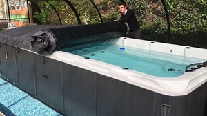 11 reactions | Roll On, Roll Off Swim Spa Cover. Due to their size, traditional swim spa covers often require two people to remove or re-cover. This new roll on, roll off cover is much easier to use and it's a one person operation, as you can see in the video. Tel: 01536 420400 for more info. | Panache Pools Limited | Facebook